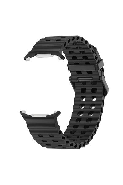 Microsonic Samsung Galaxy Watch Ultra 2025 Kordon Flexi Sport Siyah