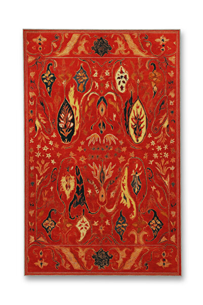 Rugs Modern Halı MOSSO Κόκκινο Θεματικό Μοτίβο με Υφαντό Σχέδιο Βάσης Μοντέρν...