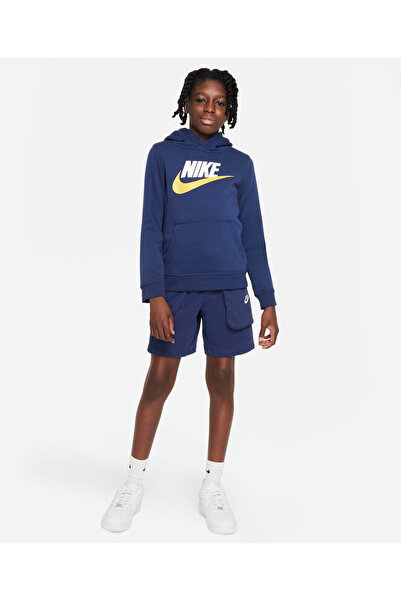 Nike NSW Club HBR Hoodie - Midnight Navy