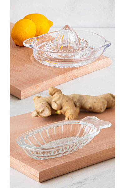 Refikadan Cam Limon Sıkacağı ve Rende Seti