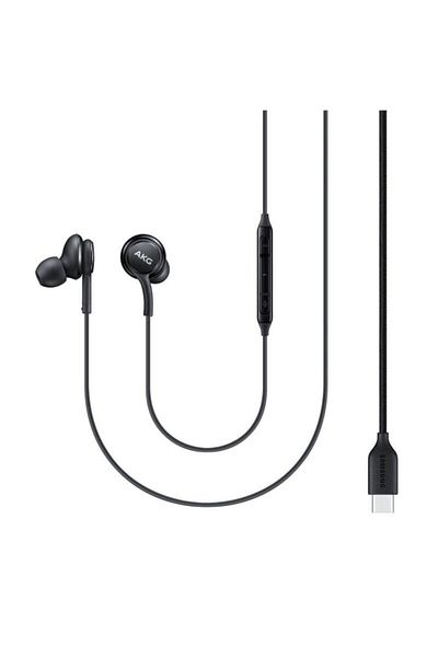 Samsung Căști intraauriculare AKG, tip C, microfon, negre, vrac