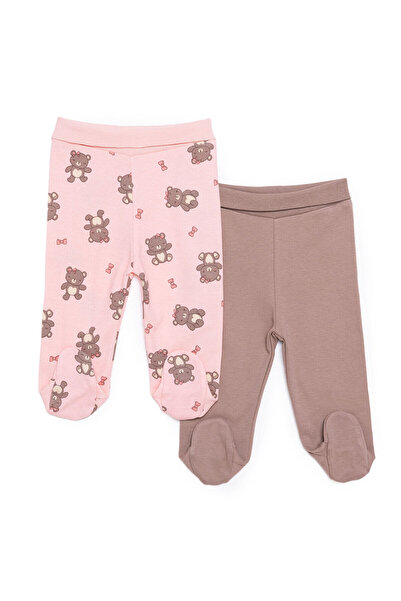 ebebek Hello Baby HelloBaby Kız Bebek Yenidoğan 2li Patikli Alt