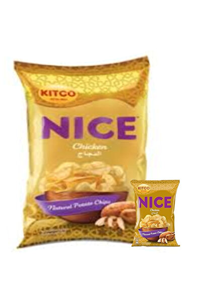 Kitco رقائق البطاطس الطبيعية بنكهة الدجاج اللذيذة، 21 × 12 غرام، بيج