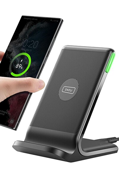 iniu حامل شحن لاسلكي سريع معتمد من Qi بقوة 15 وات