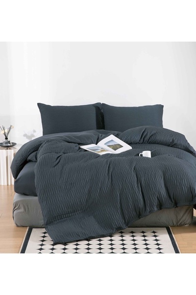 CHIRASO CHIRASO Linen, Finet Creponat, ELASTIC Sheet 180x200 cm, Duvet Cover 200x230 cm, 2 Pillowcases