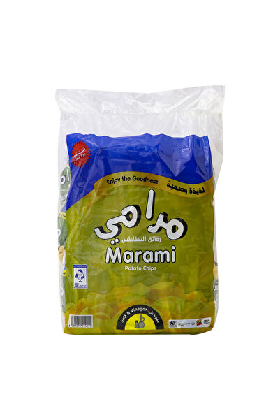Marami رقائق البطاطس بنكهة الملح والخل، 18 × 10 جم، أزرق