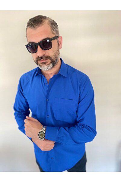 BENESSE Дакрон з кишенями, класичний широкий крій, легко прасується, з довгими рукавами, краватка, комір сорочки