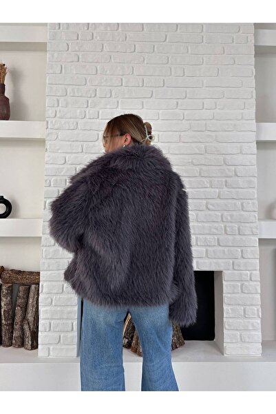 ZF BUTİK Жіночий преміум-комір з імпортного штучного хутра