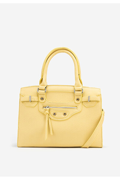 B T Shoes Žlutá rukojeť kabelky Lentia