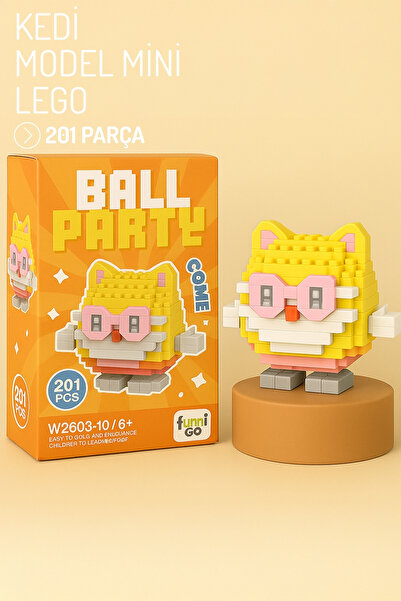 Nandy Home Kedi Model Karakter Figürü 3D Yapı Oyuncakları