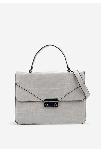 B T Shoes Šedé rukojeť kabelky Pontia