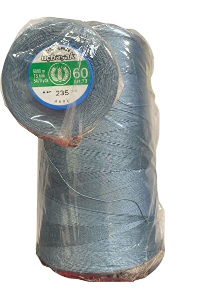 BİGÜMEX Ață de cusut cu trei vârfuri 60Nr Ață de bumbac mercerizată 5000m 1BUC