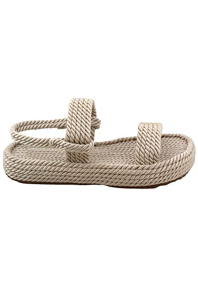 MUMKA Rope Sandals Nomadic Strap - Ivory White