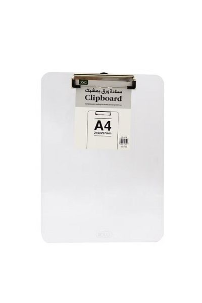 Roco Standard Clipboard A4 – Plastic, Clear