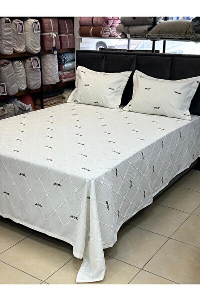 BERRY Karaca Pearl Embroidered Pique Set 260/260 cm Pink Flower