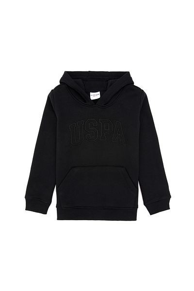 U.S. Polo Assn. Girl's Black Basic Sweatshirt 50314311-Vr046