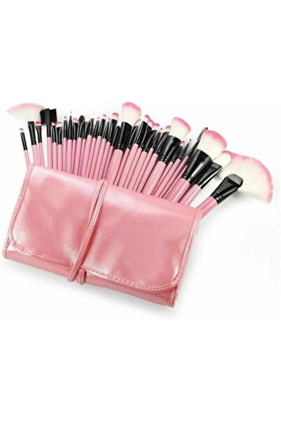 O Ozone 32-Piece Professional Makeup Brush Set Pink