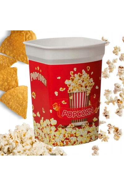 KIZILELMADA Plastic Popcorn Container 19X13 cm – Fun Snack Box