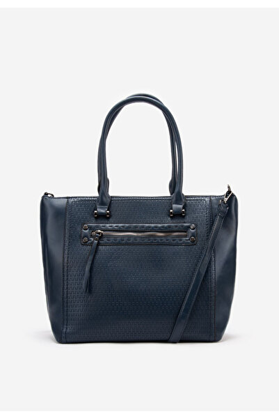 B T Shoes Tmavě modré kancelářská kabelka Velesia