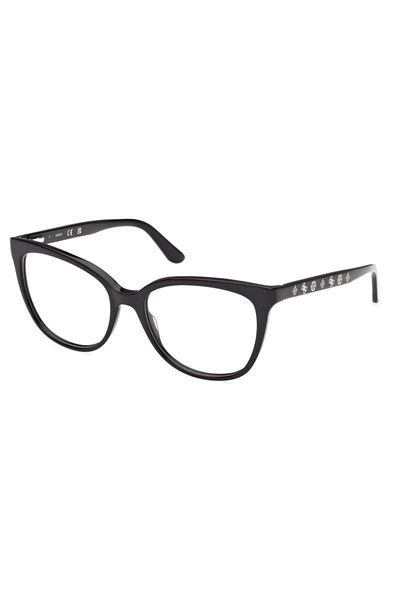 Guess Women's eyeglasses frames GU50114-001-53, Black, Butterfly