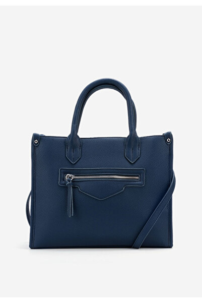 B T Shoes Tmavě modré kancelářská kabelka Anirma