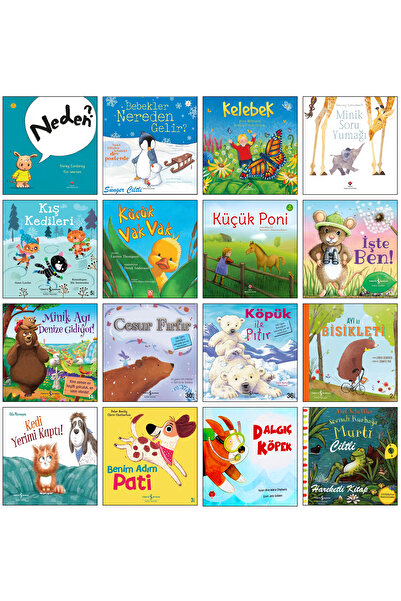 Tübitak Yayınları Kelebek Neden? Minik Soru Yumağı Bebekler Nereden Gelir Minik Ayı Denize Gidiyor İşte Ben Kedi Köpek