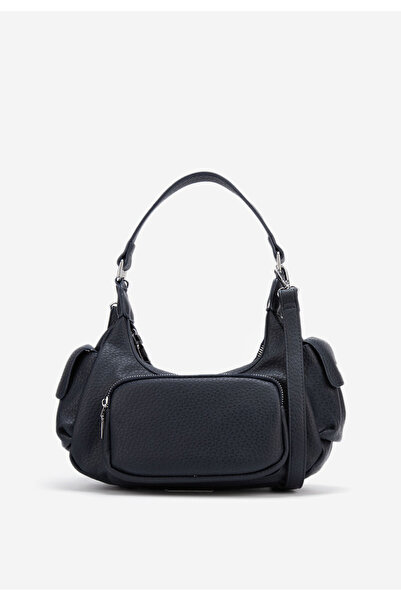 B T Shoes Tmavě modré rukojeť kabelky Briya