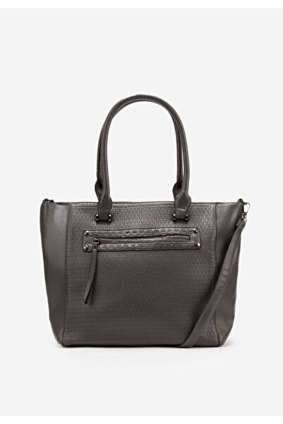 B T Shoes Šedé kancelářská kabelka Velesia