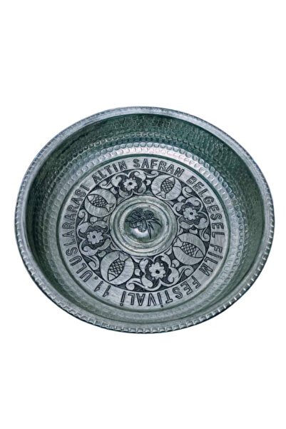 onyyapim 11. International Gold Saffron Documentary Film Festival Special Design Engraved Copper Bath Stone