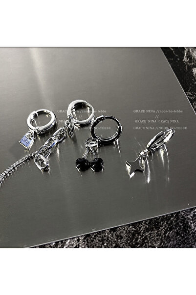 Giraffe مجموعة أقراط متدلية متعددة الأقراط على الطراز القوطي الكلاسيكي الأصيل