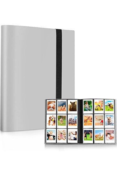 O Ozone ألبوم صور صغير ٣٦٠ جيبًا | كاميرا فوجي فيلم إنستاكس ميني | رمادي