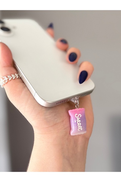 MİRAZ TASARIM Y2K ŞEKER TYP-C ŞARJ GİRİŞİ KORUMA / ŞARJ GİRİŞ KORUYUCU /TOZLUK 2