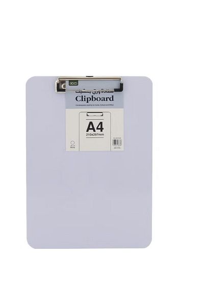 Roco Standard Clipboard A4 – Plastic, Clear