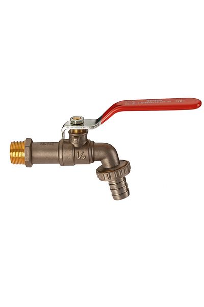 remer Rubinetterie Minutery 19810 double-service tap, 1", lever handle, with ball, FE G1/2", 15mm
