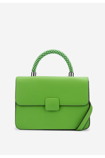 B T Shoes Zelené kabelka do ruky Jayla