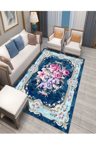 Raffine Luxurious Modern Washable Sticky Printed Carpet for Bedroom & Living Room 230x160 cm