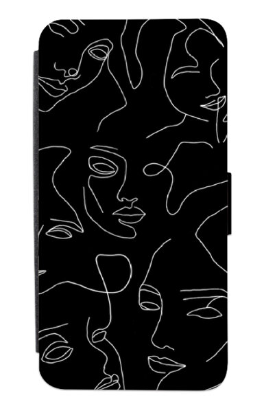 Atlas Husa personalizata tip carte Xiaomi Redmi Note 8T, Black and white art ...
