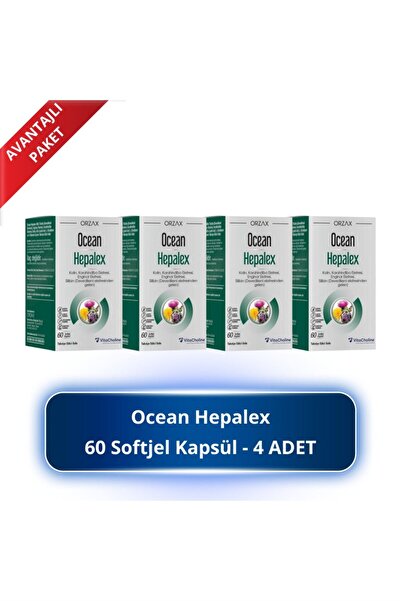 Orzax Ocean Hepalex 60 Softgel Kapsül 4 Adet