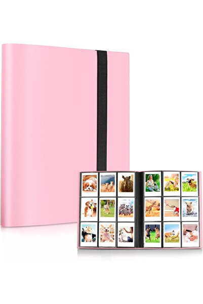 O Ozone ألبوم صور صغير ٣٦٠ جيبًا | كاميرا فوجي فيلم إنستاكس ميني | وردي