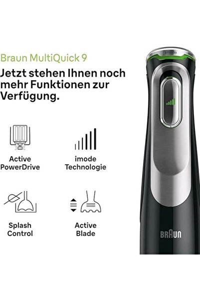 AyrStore MultiQuick 9 MQ 9187XLI el mikseri – Active PowerDrive teknolojili püre çubuğu ve parçalama