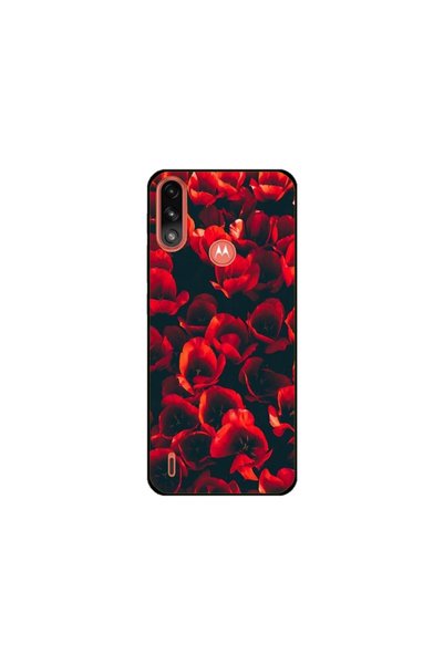 Atlas Персонализиран калъф за Motorola Moto E7 Power, Flowers #24, многоцвете...