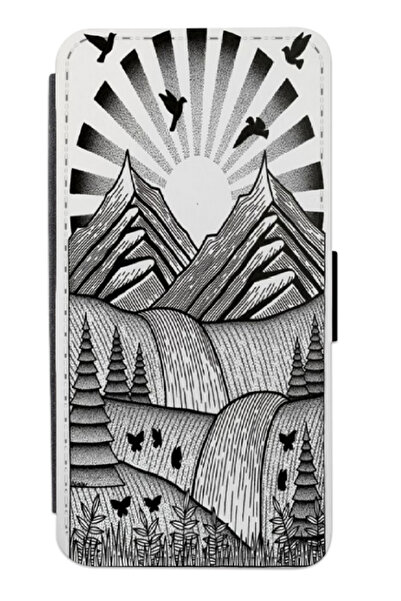 Atlas Husa personalizata tip carte Apple iPhone XS Max, Black and white art #8, multicolor, S2D1M202