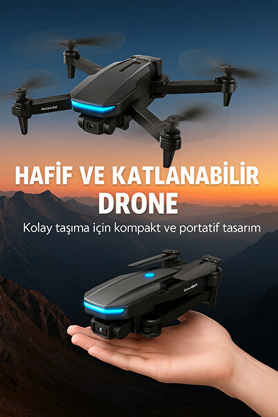 Genel Markalar Wifi FPV Canlı Görüntü Aktarımlı Katlanabilir Drone