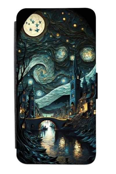 Atlas Husa personalizata tip carte Xiaomi Redmi Note 8T, Painting #3, multicolor, S2D1M171