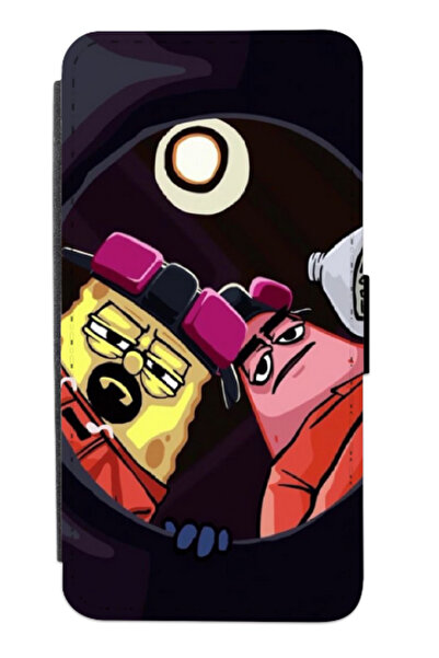 Atlas Husa personalizata tip carte Motorola Moto G30, Breaking Bad-Spongebob, multicolor, S2D1M341