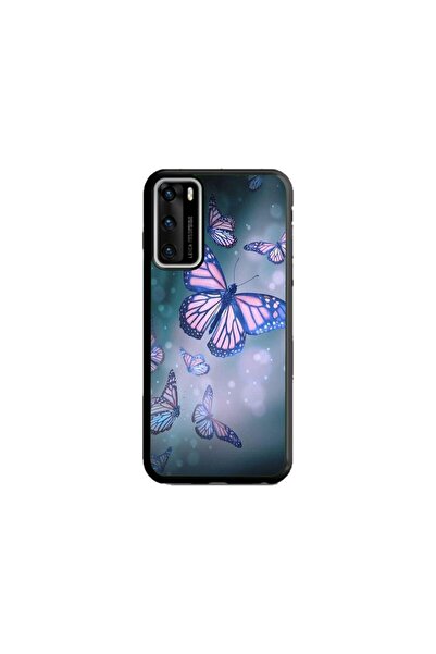 Atlas Husa personalizata si Folie de Silicon Huawei P40 Pro, Butterfly #1, mu...