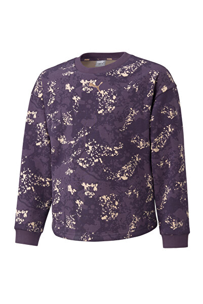 Puma Alpha All Over Printed Crew FL Tee - Sweet Grape