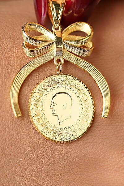 Fiyonk Kuyumculuk Altın Fiyonklu Çeyrek Altın Kolye Ucu