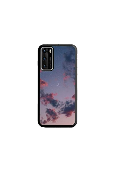 Atlas Husa personalizata si Folie de Silicon Huawei P40 Pro, Moody Sky, multi...