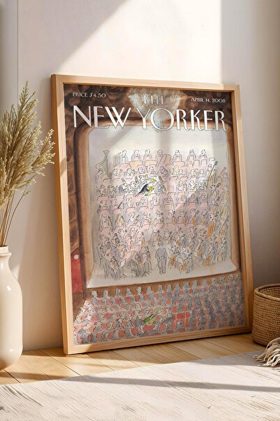 Saturn Pictură înrămată The New Yorker 14 aprilie 2008 - Toate împreună acum ...